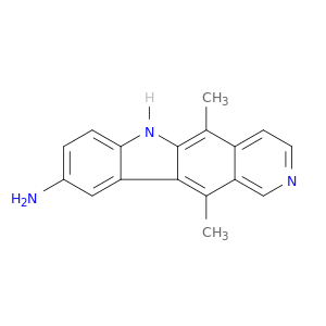 6h-pyrido[4,3-b]carbazol-9-amine, 5,11-dimethyl-