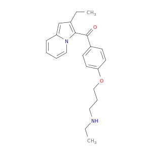 Methanone, [4-[3-(ethylamino)propoxy]phenyl](2-ethyl-3-indolizinyl)-