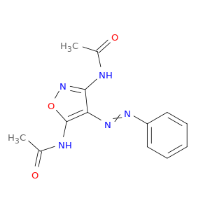 Acetamide, N,N'-[4-(phenylazo)-3,5-isoxazolediyl]bis-