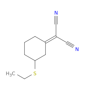 Propanedinitrile, [3-(ethylthio)cyclohexylidene]-