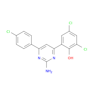 Phenol, 2-[2-amino-6-(4-chlorophenyl)-4-pyrimidinyl]-4,6-dichloro-