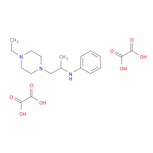 N-(1-Methyl-2-(4-ethylpiperazino)ethyl)aniline dioxalate