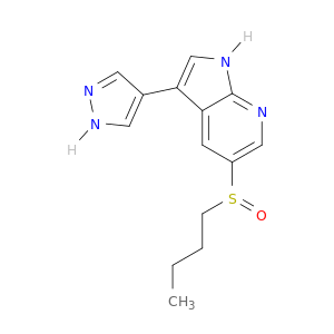 1H-Pyrrolo[2,3-b]pyridine, 5-(butylsulfinyl)-3-(1H-pyrazol-4-yl)-