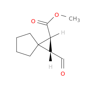 Spiro[2.4]heptane-1-carboxylic acid, 2-formyl-, methyl ester, trans-