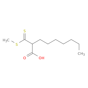 Nonanoic acid, 2-[(methylthio)thioxomethyl]-