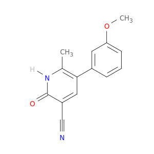 3-Pyridinecarbonitrile, 1,2-dihydro-5-(3-methoxyphenyl)-6-methyl-2-oxo-