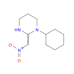 Pyrimidine, 1-cyclohexylhexahydro-2-(nitromethylene)-