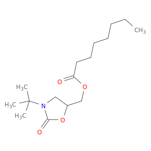 Octanoic acid, [3-(1,1-dimethylethyl)-2-oxo-5-oxazolidinyl]methyl ester