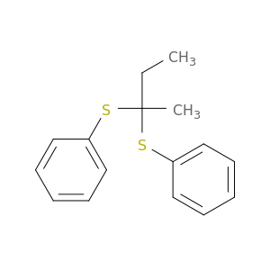 Benzene, 1,1'-[(1-methylpropylidene)bis(thio)]bis-