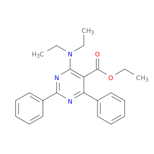 5-Pyrimidinecarboxylic acid, 4-(diethylamino)-2,6-diphenyl-, ethyl ester