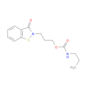 PROPYLCARBAMIC ACID 3-(3-OXO-1,2-BENZISOTHIAZOL-2(3H)-YL)PROPYL ESTER