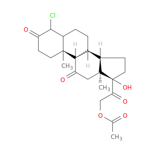 4-chloro-17-hydroxy-3,11,20-trioxopregnan-21-yl acetate
