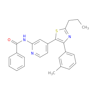 N-[4-[4-(3-METHYLPHENYL)-2-PROPYL-1,3-THIAZOL-5-YL]-2-PYRIDYL]BENZAMIDE