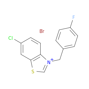 Benzothiazolium, 6-chloro-3-[(4-fluorophenyl)methyl]-, bromide