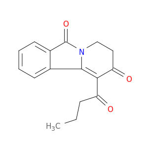 Pyrido[2,1-a]isoindole-2,6-dione, 3,4-dihydro-1-(1-oxobutyl)-