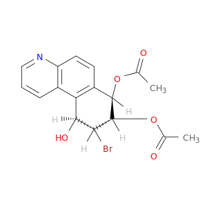 (7r,8s,9r,10s)-9-bromo-10-hydroxy-7,8,9,10-tetrahydrobenzo[f]quinoline-7,8-diyl diacetate