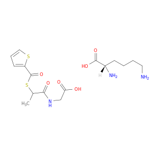 L-Lysine, compd. with N-(1-oxo-2-((2-thienylcarbonyl)thio)propyl)glycine (1:1)