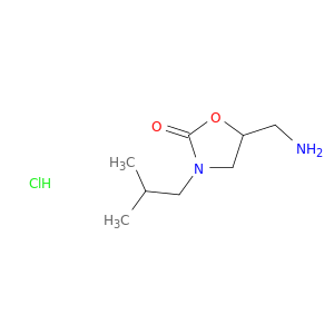 5-(aminomethyl)-3-(2-methylpropyl)-1,3-oxazolidin-2-one hydrochloride