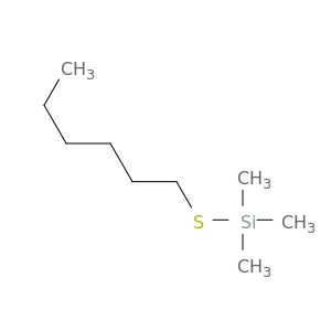 Silane, (hexylthio)trimethyl-