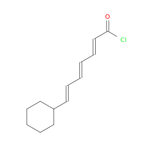 2,4,6-Heptatrienoyl chloride, 7-cyclohexyl-, (2E,4E,6E)-