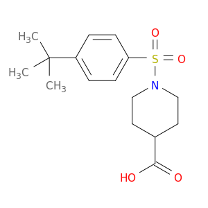 1-[[4-(1,1-二甲基乙基)苯基]磺酰基]-4-哌啶羧酸