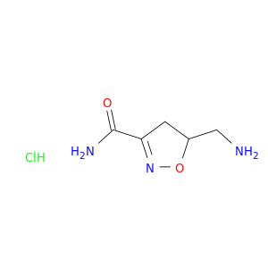5-(aminomethyl)-4,5-dihydro-1,2-oxazole-3-carboxamide hydrochloride