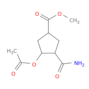 Cyclopentanecarboxylicacid, 3-(acetyloxy)-4-(aminocarbonyl)-, methyl ester, (1a,3b,4a)- (9CI)