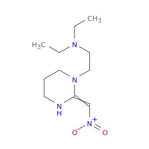 1(2H)-Pyrimidineethanamine, N,N-diethyltetrahydro-2-(nitromethylene)-