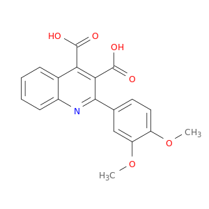 3,4-Quinolinedicarboxylic acid, 2-(3,4-dimethoxyphenyl)-