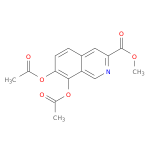 Methyl 7,8-bis(acetyloxy)-3-isoquinolinecarboxylate
