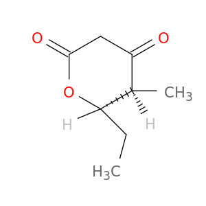 2H-Pyran-2,4(3H)-dione, 6-ethyldihydro-5-methyl-, (5S,6R)-