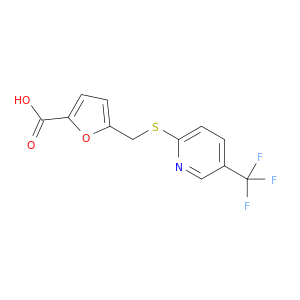 2-Furancarboxylicacid, 5-[[[5-(trifluoromethyl)-2-pyridinyl]thio]methyl]-