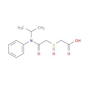 Acetic acid, [[2-[(1-methylethyl)phenylamino]-2-oxoethyl]sulfinyl]-