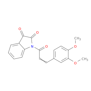 1H-Indole-2,3-dione, 1-[3-(3,4-dimethoxyphenyl)-1-oxo-2-propenyl]-