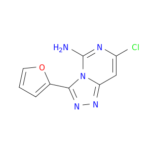 1,2,4-Triazolo[4,3-c]pyrimidin-5-amine, 7-chloro-3-(2-furanyl)-
