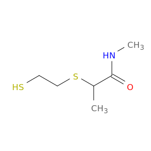 Propanamide, 2-[(2-mercaptoethyl)thio]-N-methyl-