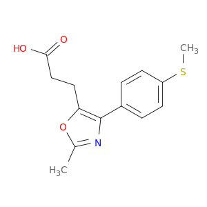 5-Oxazolepropanoic acid, 2-methyl-4-[4-(methylthio)phenyl]-