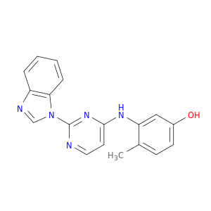 Phenol, 3-[[2-(1H-benzimidazol-1-yl)-4-pyrimidinyl]amino]-4-methyl-