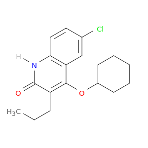 2(1H)-Quinolinone, 6-chloro-4-(cyclohexyloxy)-3-propyl-