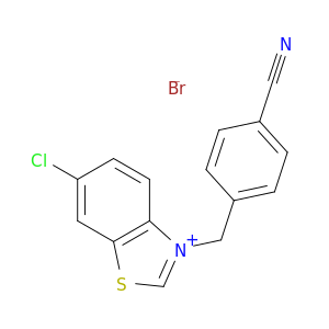 Benzothiazolium, 6-chloro-3-[(4-cyanophenyl)methyl]-, bromide