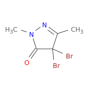 3H-Pyrazol-3-one, 4,4-dibromo-2,4-dihydro-2,5-dimethyl-