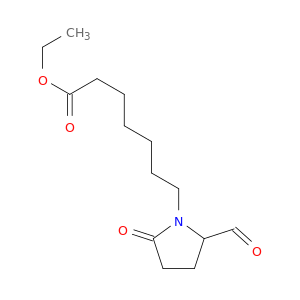 1-Pyrrolidineheptanoic acid, 2-formyl-5-oxo-, ethyl ester