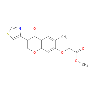 METHYL 2-[6-METHYL-4-OXO-3-(1,3-THIAZOL-4-YL)CHROMEN-7-YL]OXYACETATE