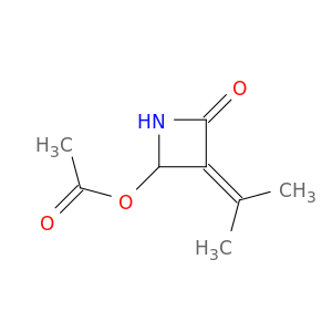 2-Azetidinone, 4-(acetyloxy)-3-(1-methylethylidene)-