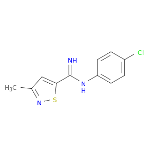5-Isothiazolecarboximidamide, N-(4-chlorophenyl)-3-methyl-