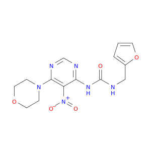 Urea, N-(2-furanylmethyl)-N'-[6-(4-morpholinyl)-5-nitro-4-pyrimidinyl]-