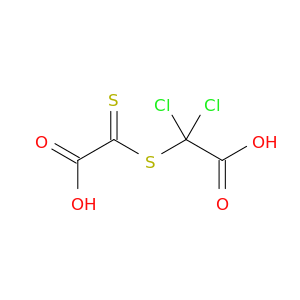 Acetic acid, 2-[(carboxythioxomethyl)thio]-2,2-dichloro-