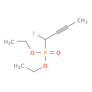 Phosphonic acid, (1-fluoro-2-butynyl)-, diethyl ester