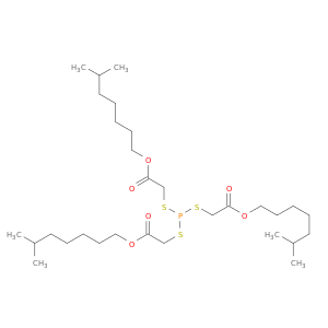 Acetic acid,2,2',2''-[phosphinylidynetris(thio)]tris-, 1,1',1''-triisooctyl ester