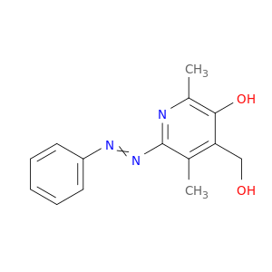 4-Pyridinemethanol, 3-hydroxy-2,5-dimethyl-6-(phenylazo)-
